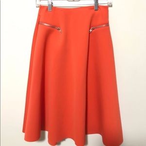 Orange Scuba Skirt